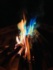 sparks from a fire
