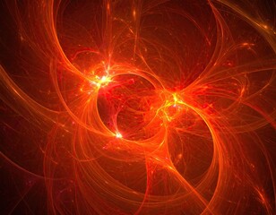 Abstract fiery fractal design (1)