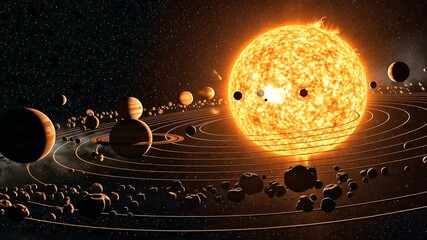 Journey Through the Solar System: An Animated Exploration of Planets and Cosmic Environment