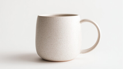 A photo of a ceramic coffee mug on a clean white background