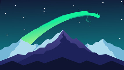 snow covered mountains