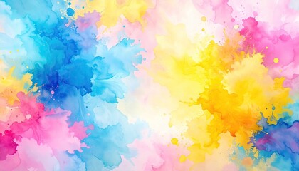 Abstract colorful blots