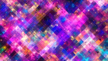 Abstract colorful diamond pattern