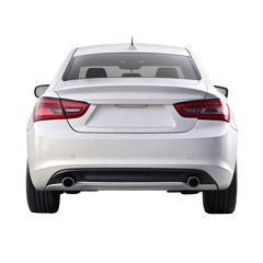 car isolated on transparent white background, clipping path