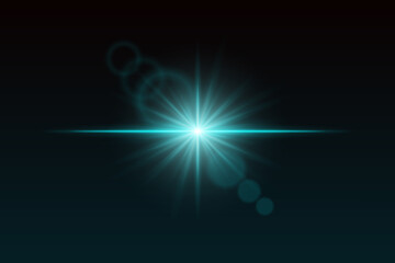 Soft light burst with glow beams and subtle flare rings. Central shine effect for magical visual scenes or transitions.