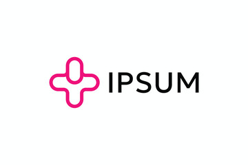 Obraz premium Modern technology Medical Care Plus People Logo