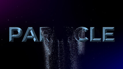 Particle Metal Logo And Title Reveal