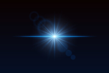 Soft light burst with glow beams and subtle flare rings. Central shine effect for magical visual scenes or transitions.