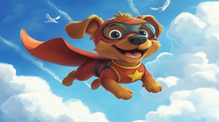 Super Pup Soars Through Sky