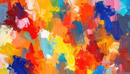 Abstract colorful paint strokes (1)