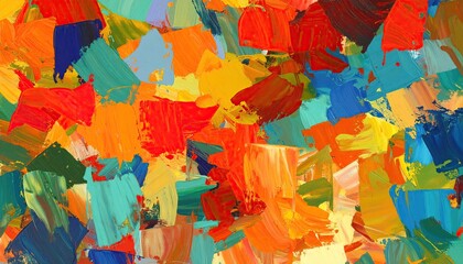 Abstract colorful paint strokes (2)