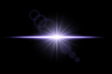 Intense bright flare burst with radial beams and lens reflection. Central explosion of light on dark background.