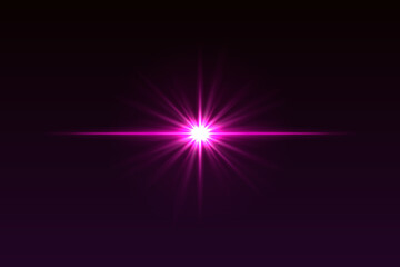 Intense central glow with symmetrical rays and soft edges. Bright light flash for lens effects or glowing transitions.