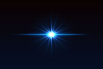 Fototapeta premium Intense central glow with symmetrical rays and soft edges. Bright light flash for lens effects or glowing transitions.