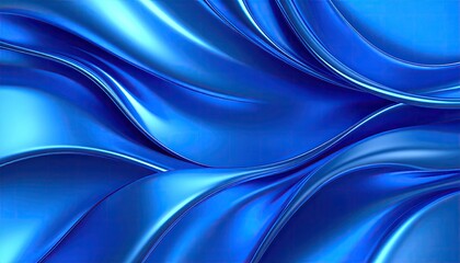 Fototapeta premium Abstract flowing blue drapes