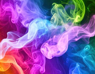 Abstract colorful smoke