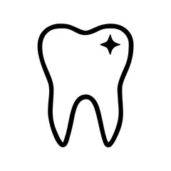 tooth icon on white