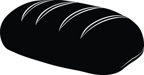  bread food silhouette vector.