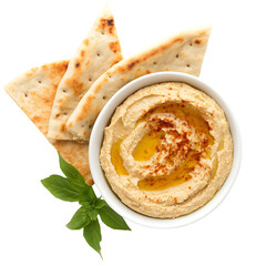 Delicious Hummus with Pita Bread: Mediterranean Cuisine Recipe