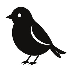 Minimalist Bird Silhouette Vector