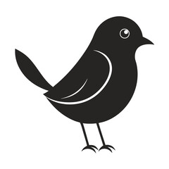 Minimalist Bird Silhouette Vector
