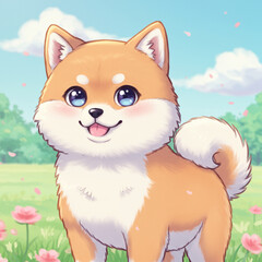 Cute Anime Dog
