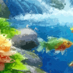 Various oil paintings, flowers, butterfly landscapes, lakes, waterfalls, spotted deer, geese, various animals, chrysanthemums, roses, peonies, flowers