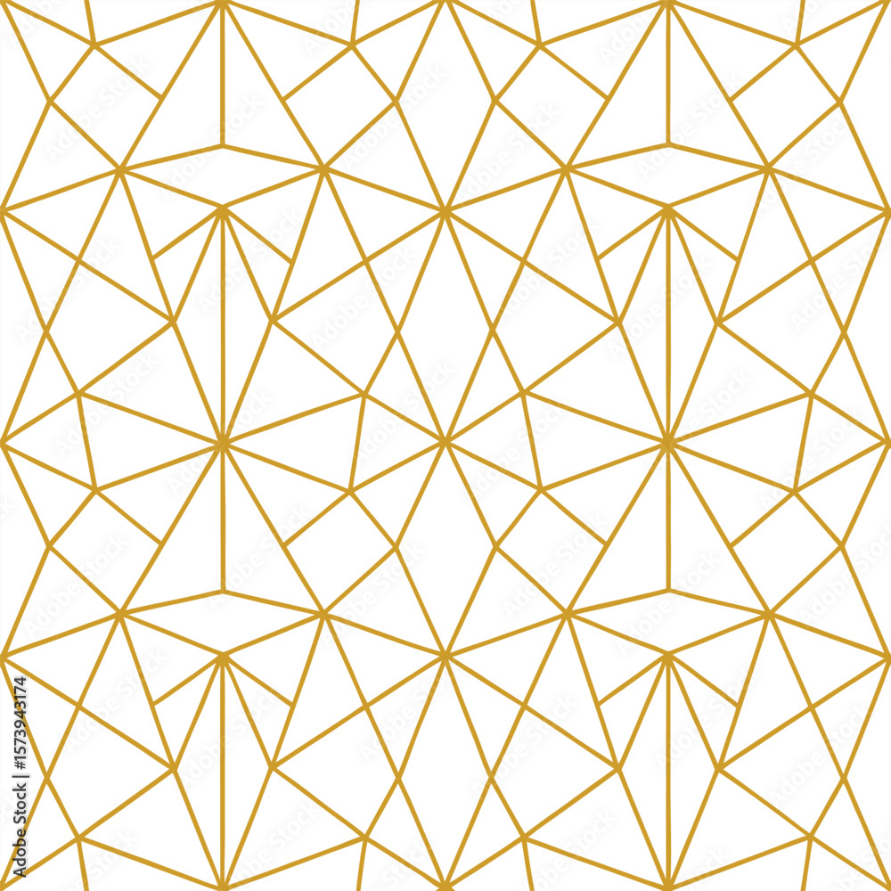 Poster abstract simple geometric vector seamless pattern with gold line texture on white background. light 