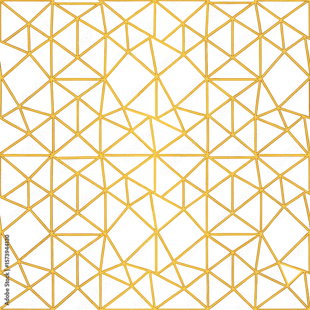Poster abstract simple geometric vector seamless pattern with gold line texture on white background. light 