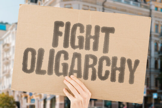 "Fight Oligarchy" advocating for a robust democracy against the undue influence of concentrated wealth. CHALLENGE. ACCOUNTABILITY. EQUITY. INFLUENCE. JUSTICE. GOVERNANCE