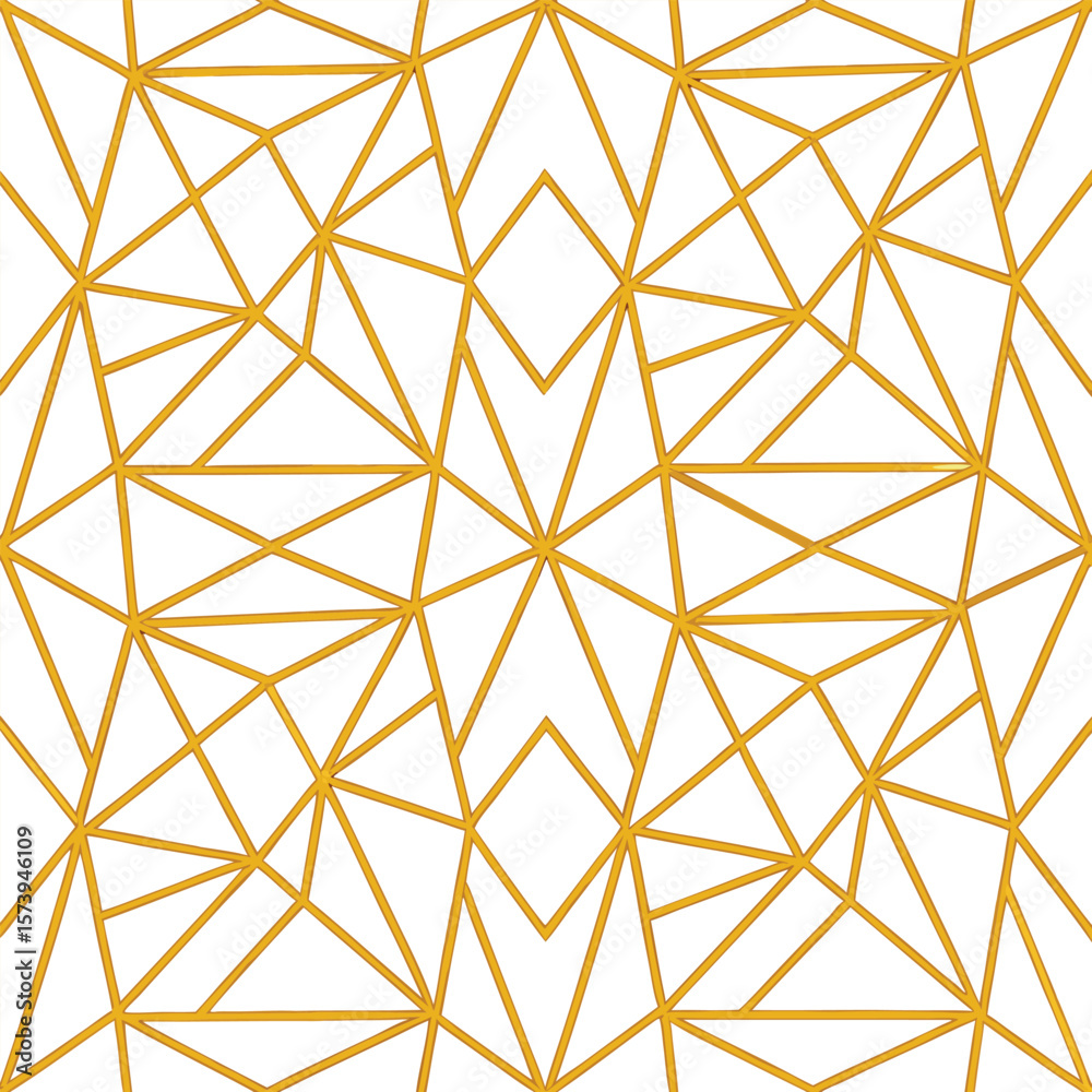 Poster abstract simple geometric vector seamless pattern with gold line texture on white background. light 