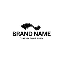 Minimalist Film Logo Design for Movie and Media Branding