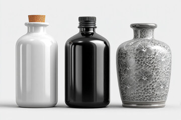 Blank Lotion Bottles Mockup for Product Presentation