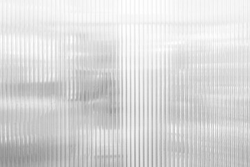 White Vertical Glass Striped Wall Background with Reflection Parking.