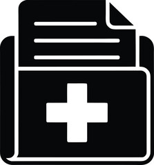 Obraz premium Medical Folder Icon vector