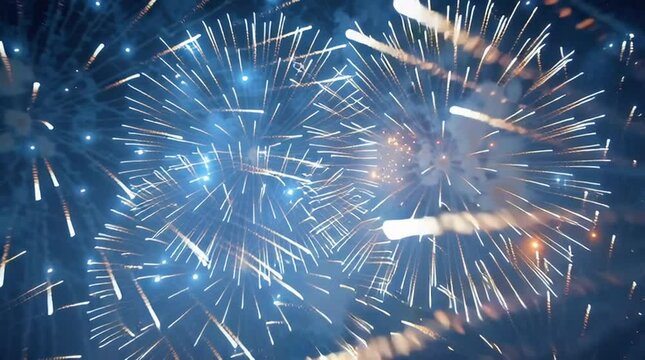 打ち上げ花火。Fireworks.