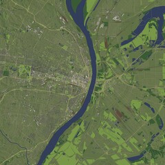 3D illustration of city and urban in St. Louis Missouri USA