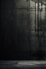 Dark Concrete Wall Texture Grunge Background Image