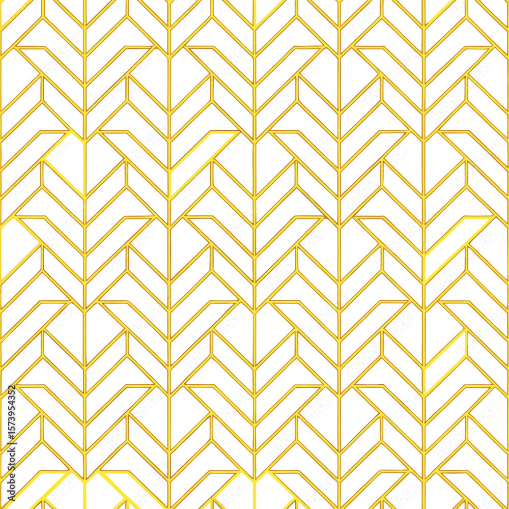 Poster abstract simple geometric vector seamless pattern with gold line texture on white background. light 