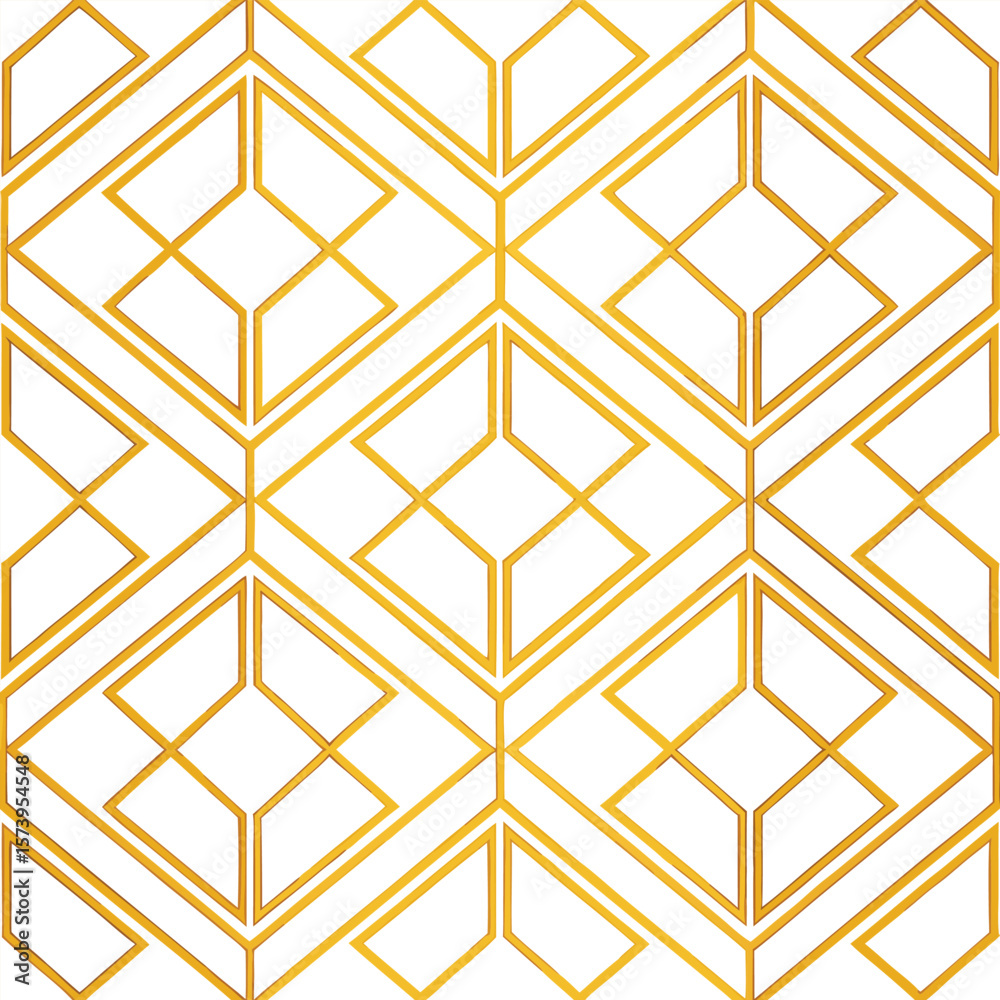 Poster abstract simple geometric vector seamless pattern with gold line texture on white background. light 
