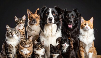 Obraz premium group of pets