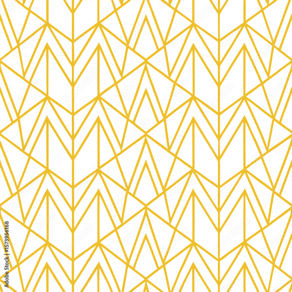 Poster abstract simple geometric vector seamless pattern with gold line texture on white background. light 