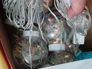 christmas decoration with champagne