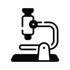 Have a look at this trendy glyph icon of lab microscope