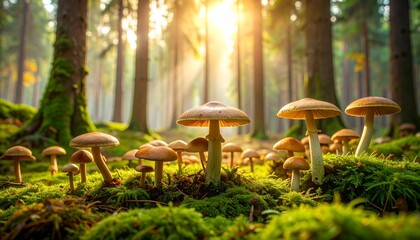 mushroom in the grass