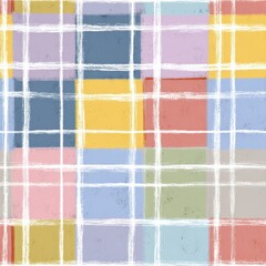 Fototapeta premium Colorful Abstract Checkered Pattern with Soft Textures and Hues