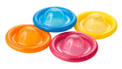Colorful Condoms A Vibrant Image of Safe Sex Practices