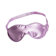 Lavender Sleep Mask Soft Silk Eye Cover for Restful Nights, isolated on a transparent background