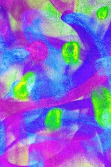 Vibrant abstract pattern in neon green, blue, purple with an acid trip feel. 80s, Y2K style,...