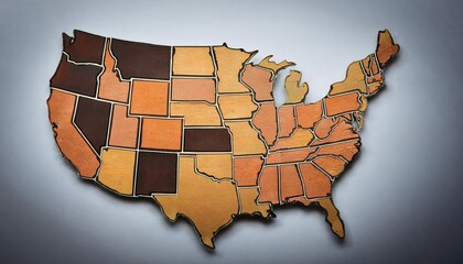 Firefly brings a new perspective to the United States through detailed mapping of states and regions with vibrant colors and clear delineations